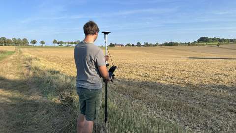 Der Vermessungsstab im Einsatz