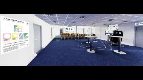 Veranstaltungsraum des virtuellen FZI House of Living Labs