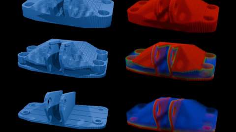 •	Effiziente Algorithmen beschleunigen und reduzieren somit die Gesamtlaufzeit der Topologieoptimierung für das Bauteil