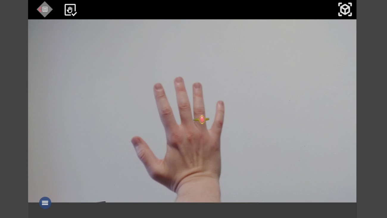 Anzeigen des Ringmodels am Finger