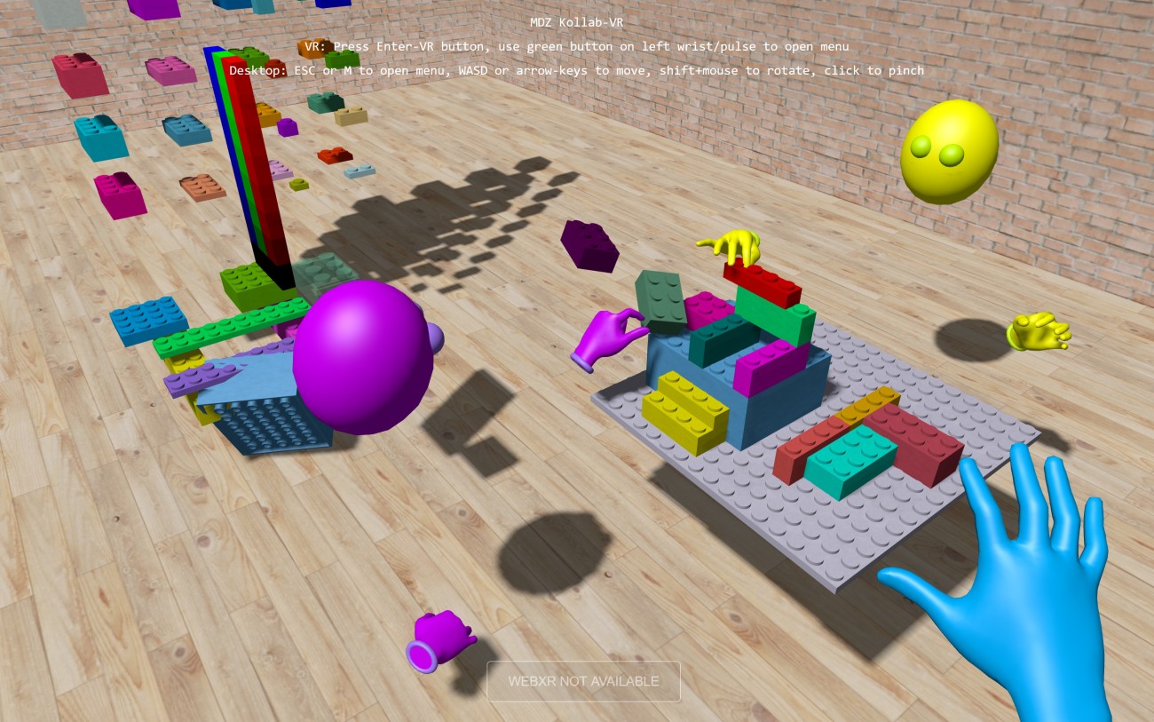 Klemmbausteine in VR